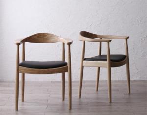 ダイニングチェア 2脚セット ダイニング 椅子 天然木 オーク 無垢 北欧 デザイナーズ 2脚組 リプロダクト
