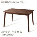 ▼サイズを選ぶ▼こたつテーブル W120(80×120cm) (現在表示中)こたつテーブル W135(80×135cm)