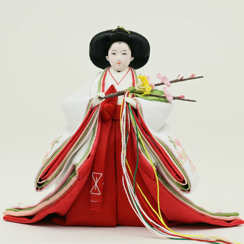 吉徳大光-花ひいな 三段飾り-(小十番親王 芥子官女 十人揃 吉徳大光-花ひいな 三段飾り-(小十番親王 芥子官女 十人揃