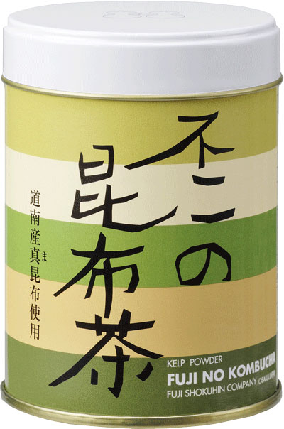 楽天こぶちゃ本舗不二の昆布茶60g缶　昆布茶 こぶちゃ こぶ茶 昆布 こんぶ 真昆布 まこんぶ ご飯のお供 料理 出汁 だし 調味料 鍋 塩分補給 レシピ カフェインレス ノンカフェイン