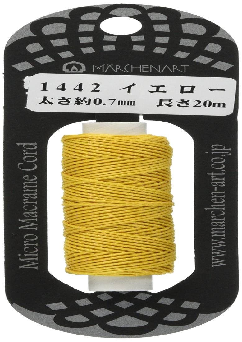 メルヘンアート マイクロマクラメコード 1442-イエ ロー 20m