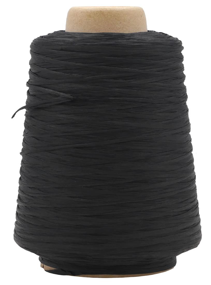 メルヘンアート マニラヘンプヤーン クラフト 並太 col. 510 ブラック 業務用 約200g 約500m
