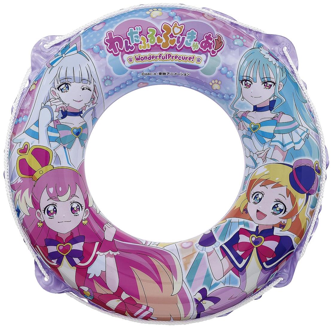 イガラシ わんだふるぷりきゅあ! うきわ 60cm(ロープ付き) AFC-160V 膨らんだ状態のウキワの内周は約85~90cm