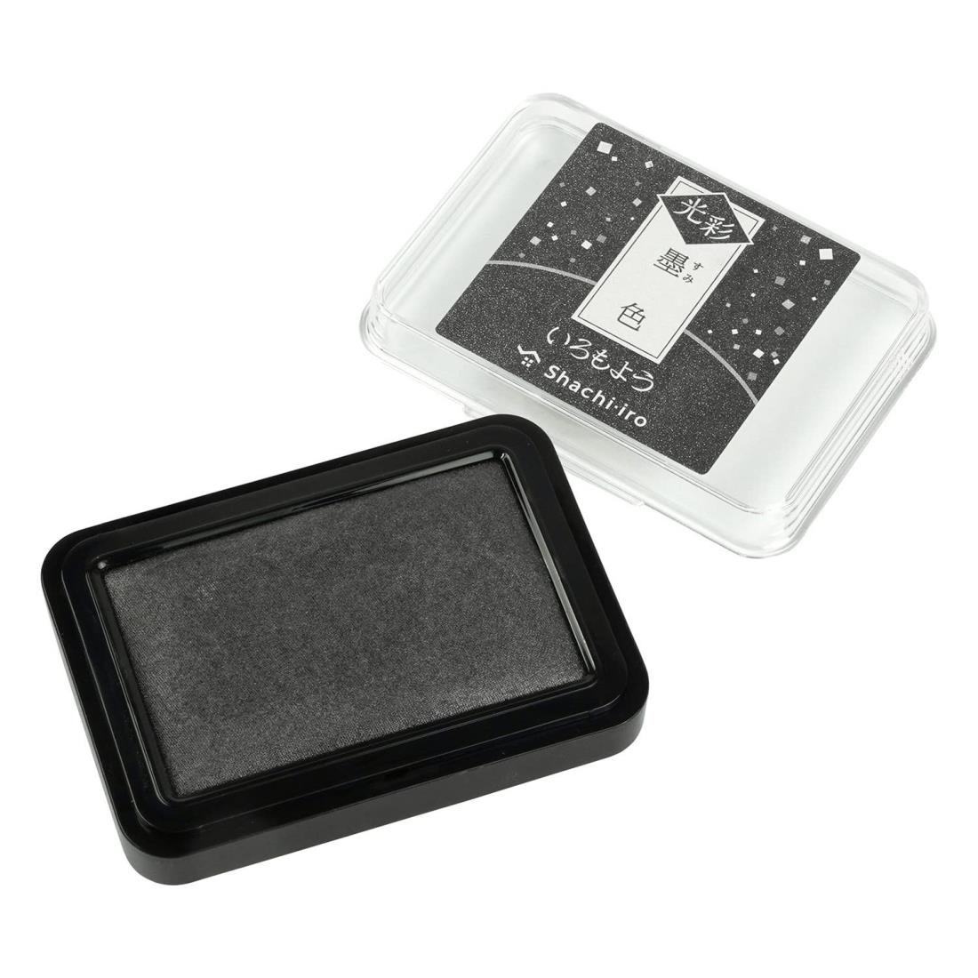 シャチハタ スタンプパッド いろもよう 光彩 墨色 すみいろ HAC-1G-K