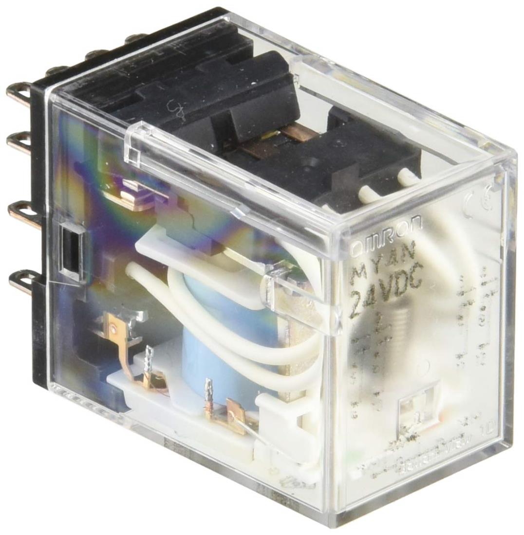 オムロン(OMRON) ミニパワーリレー MY4N DC24 灯付 /2-9709-06