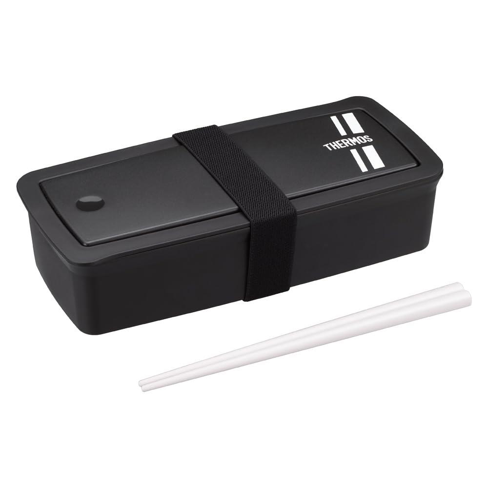 サーモス 弁当箱 フレッシュランチボックス ハシ付き 700ml ブラックシルバー DJS-701 BKSL