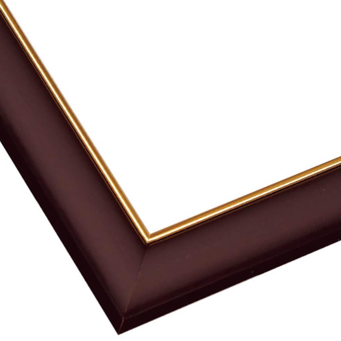 ビバリー 【日本製】 【壁かけひも付】 木製ゴールドモール付パズルフレーム 51×73.5cm(パネル10-T) ブラウン(こげ茶) 【UVカット仕様/工具不要】 ゴールドモール木製パネル ジグソーパズルフレーム 額縁 MP107-T