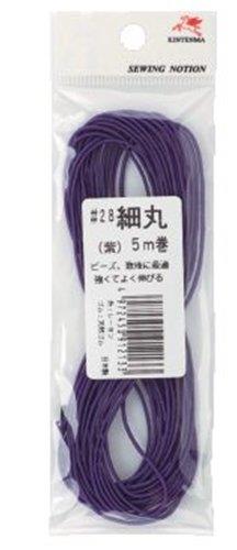 川村製紐 金天馬 #28カラーゴム 5m 紫 kw91213