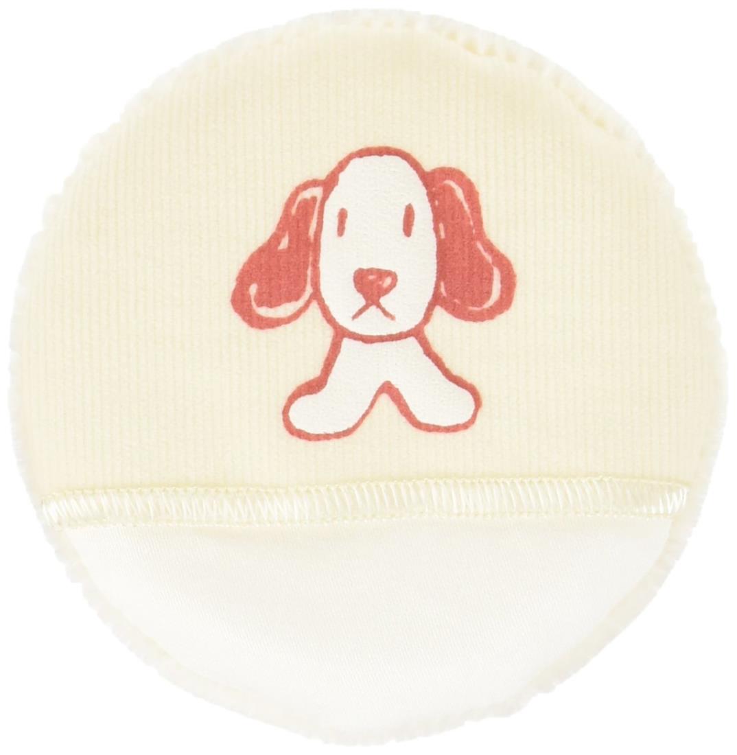 サイズ：1個 (x 1)◆商品名：日本パフ わんわんベビー パフ ピンク 新生児から対象肌ざわりが自慢のスタンダードパフ。素材 ポリエステル、ウレタンフォーム