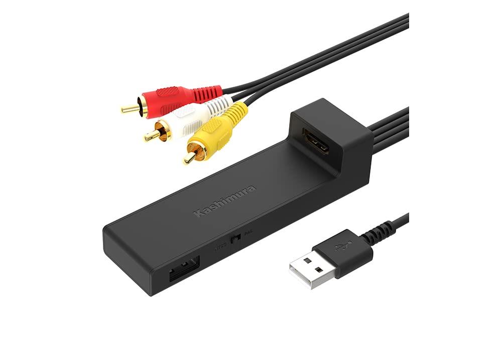 カシムラ HDMI/RCA変換ケーブル USB1ポート fire tv stick対応 HDMIをRCAに変換してカーナビで観れる映..