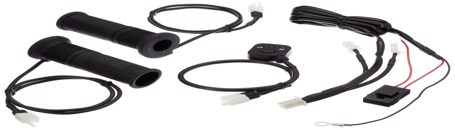 キジマ(Kijima) バイクパーツ グリップヒーター GH08 スイッチ別対式 115mm プッシュスイッチ φ22.2用 304-8206