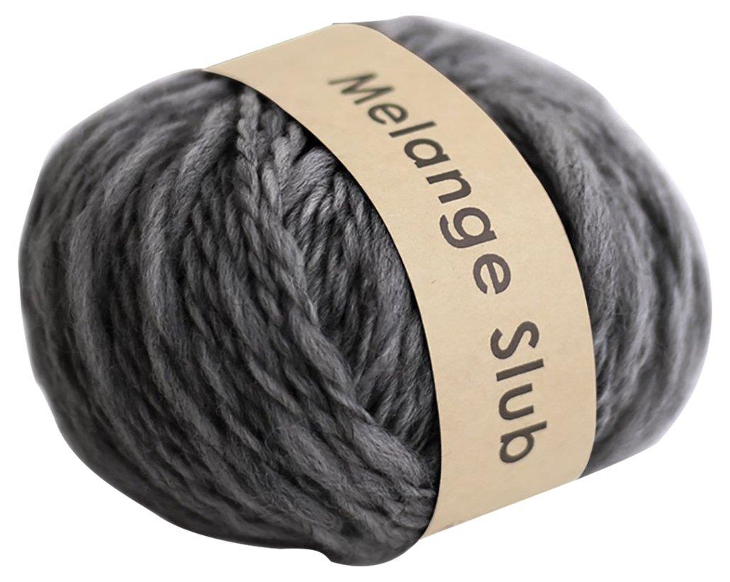 DARUMA メランジスラブ 毛糸 超極太 Col.7 ダークグレー 40g 約46m 01-6580