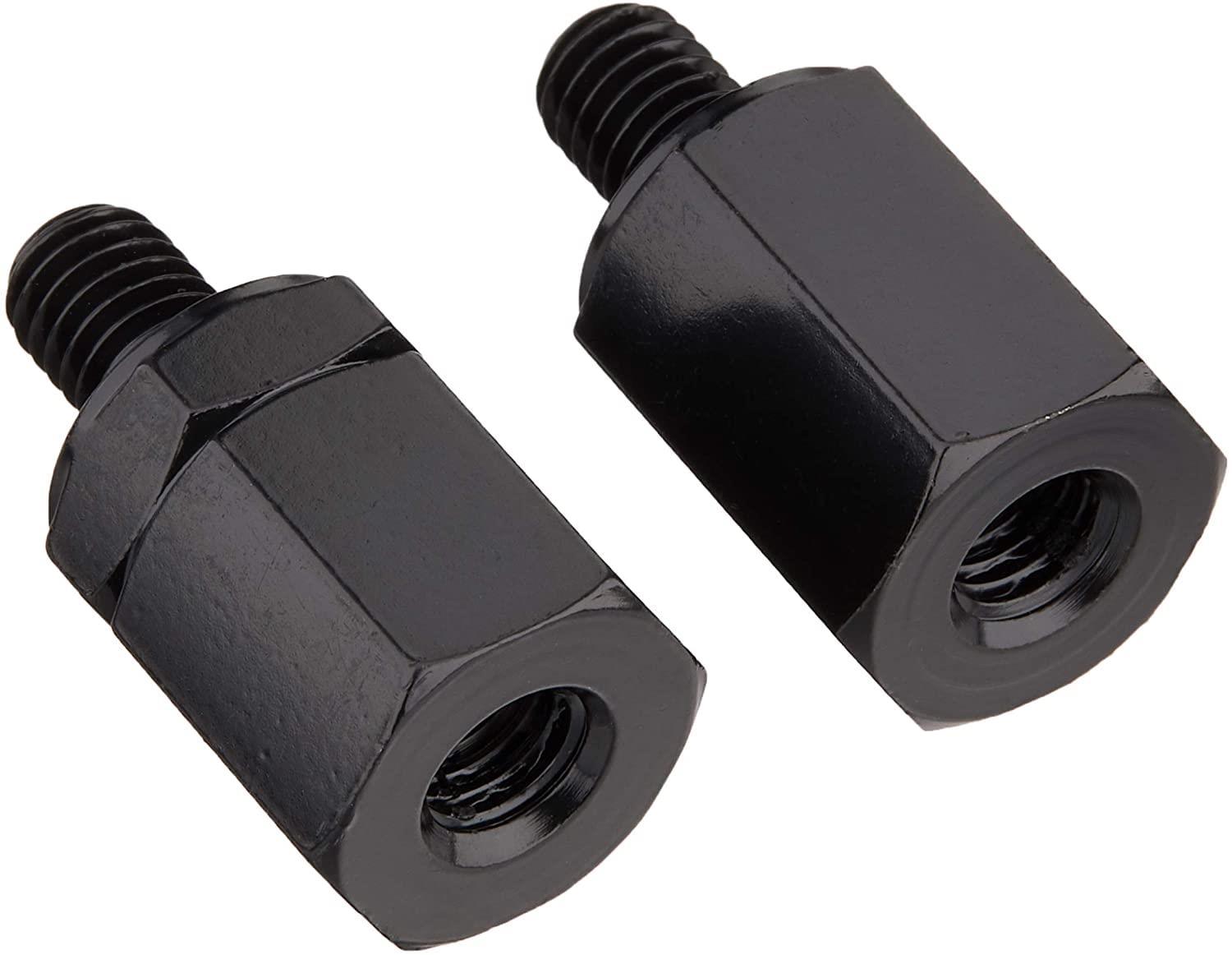 キタコ(KITACO) ミラーアダプターセット MA-01 対辺17mm 8mm逆ネジ変換アダプター/8mmスペーサー 黒 0900-505-10011(2)