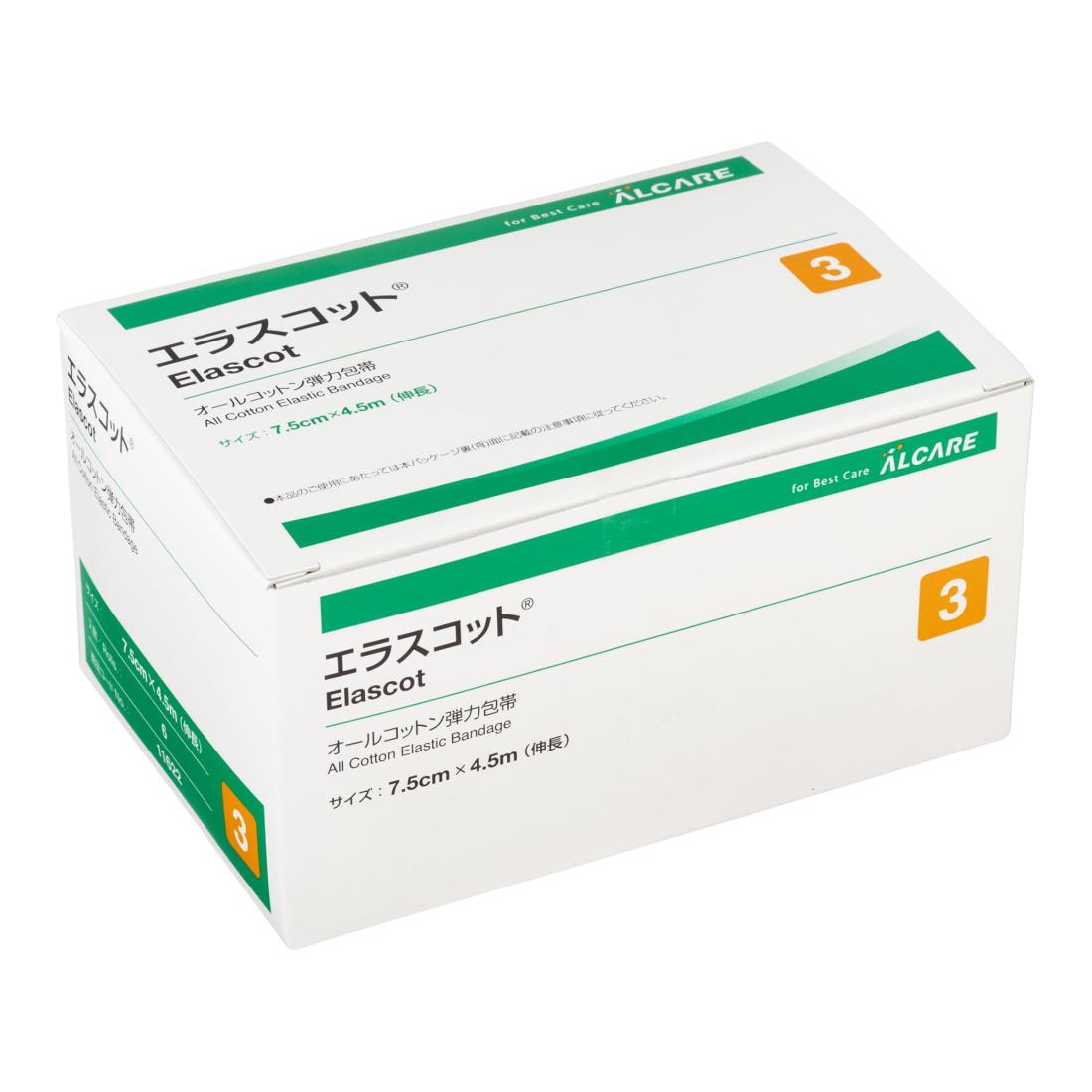 アルケア エラスコット 11622 3号:7.5cm×4.5m 1箱(6巻) 50