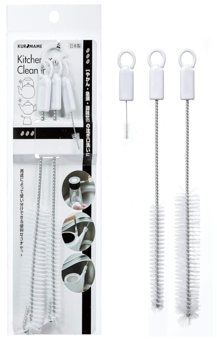 まめいた キッチン クリーナー MK注ぎ口洗い ホワイト 大幅2.5×奥行2.5×長さ23 中幅1.5×奥行1.5×長さ23..