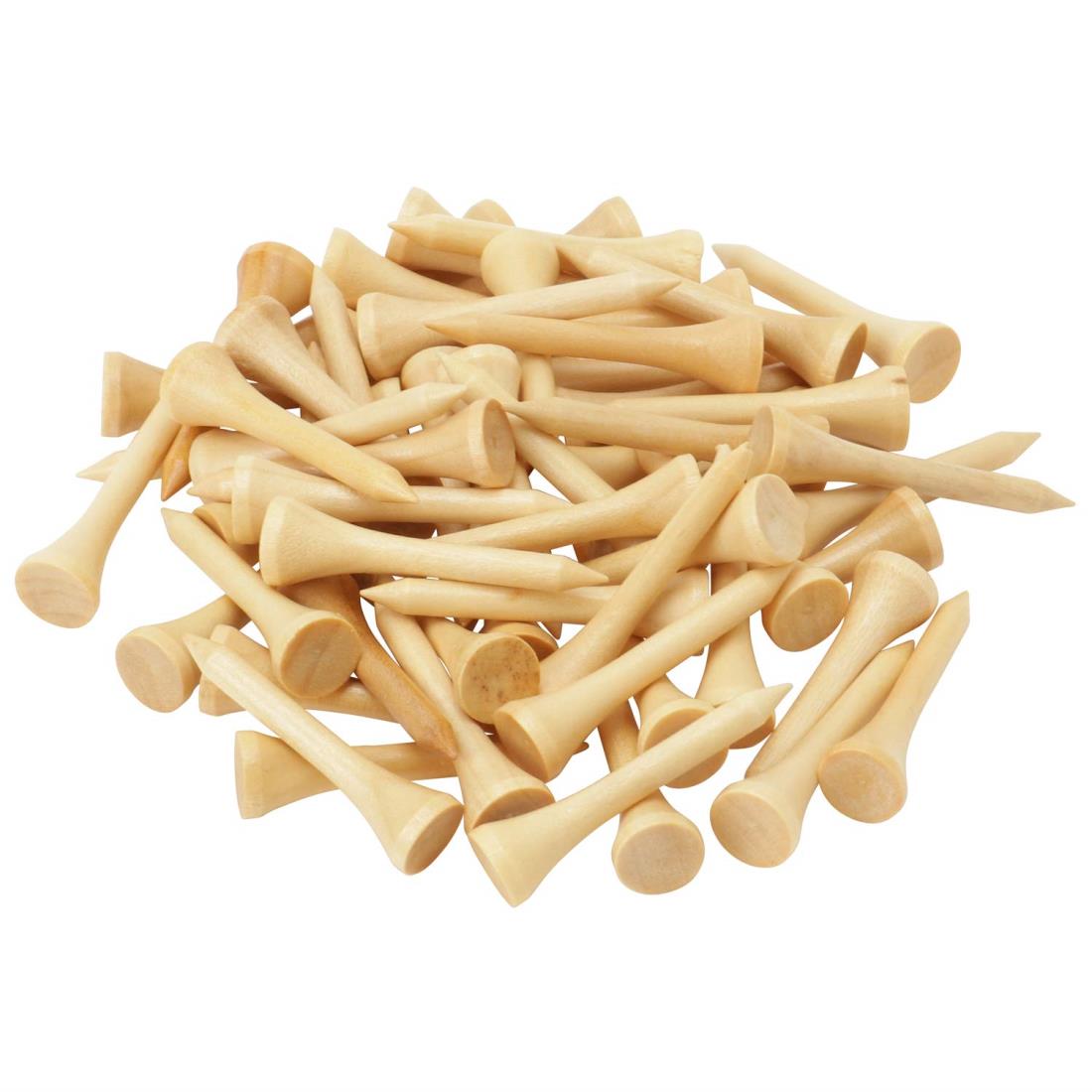 Tabata(タバタ) ユニセ ックス大人 ゴルフ ティー ショートティー ウッドティー ショート 40mm 60本入り ニス OEM TEEAZNNS 右利き