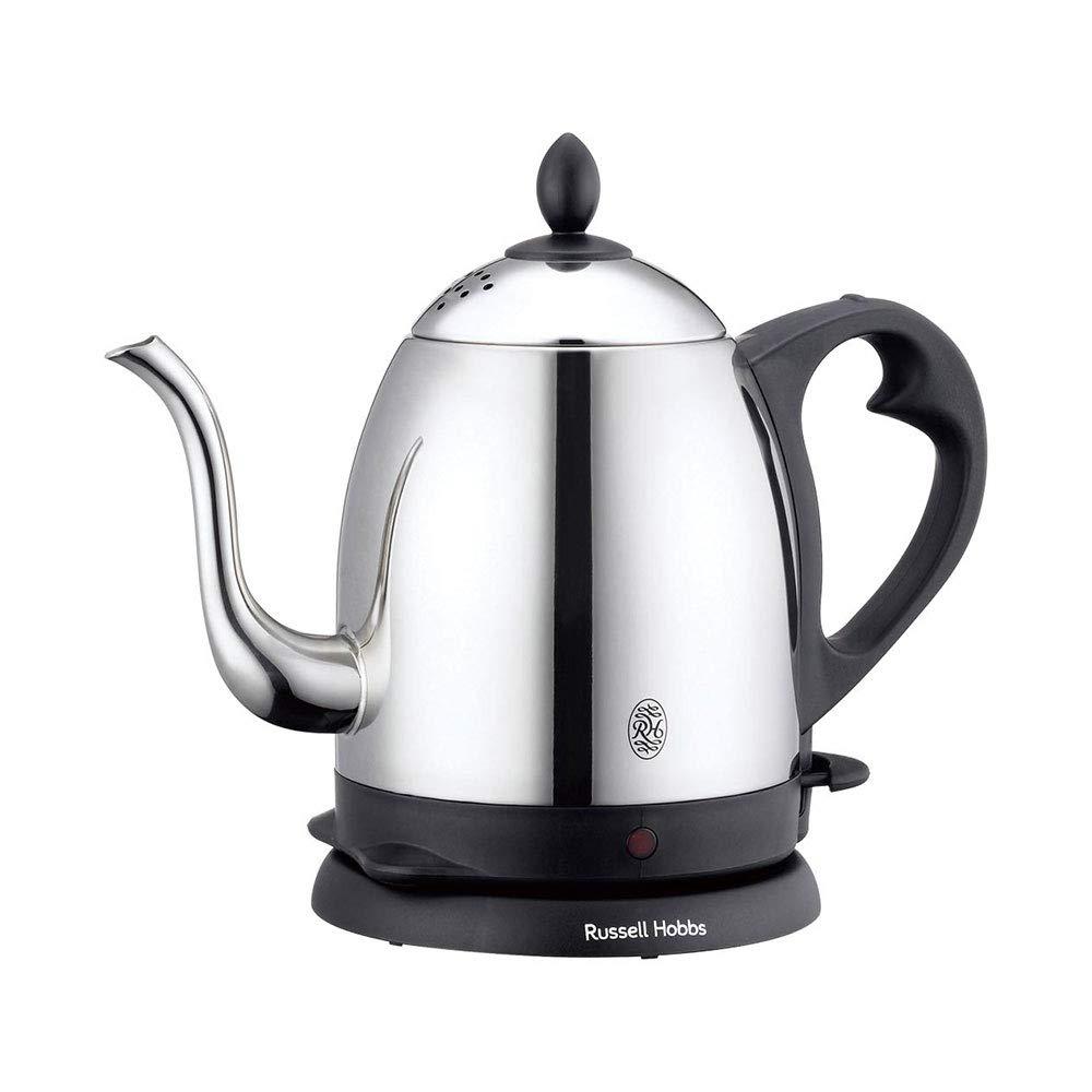 大石アンドアソシエイツ ラッセルホブス 電気ケトル コーヒー 0.8L ドリップ ポット 細口 ステンレス 洗いやすい 1250W 7408JP