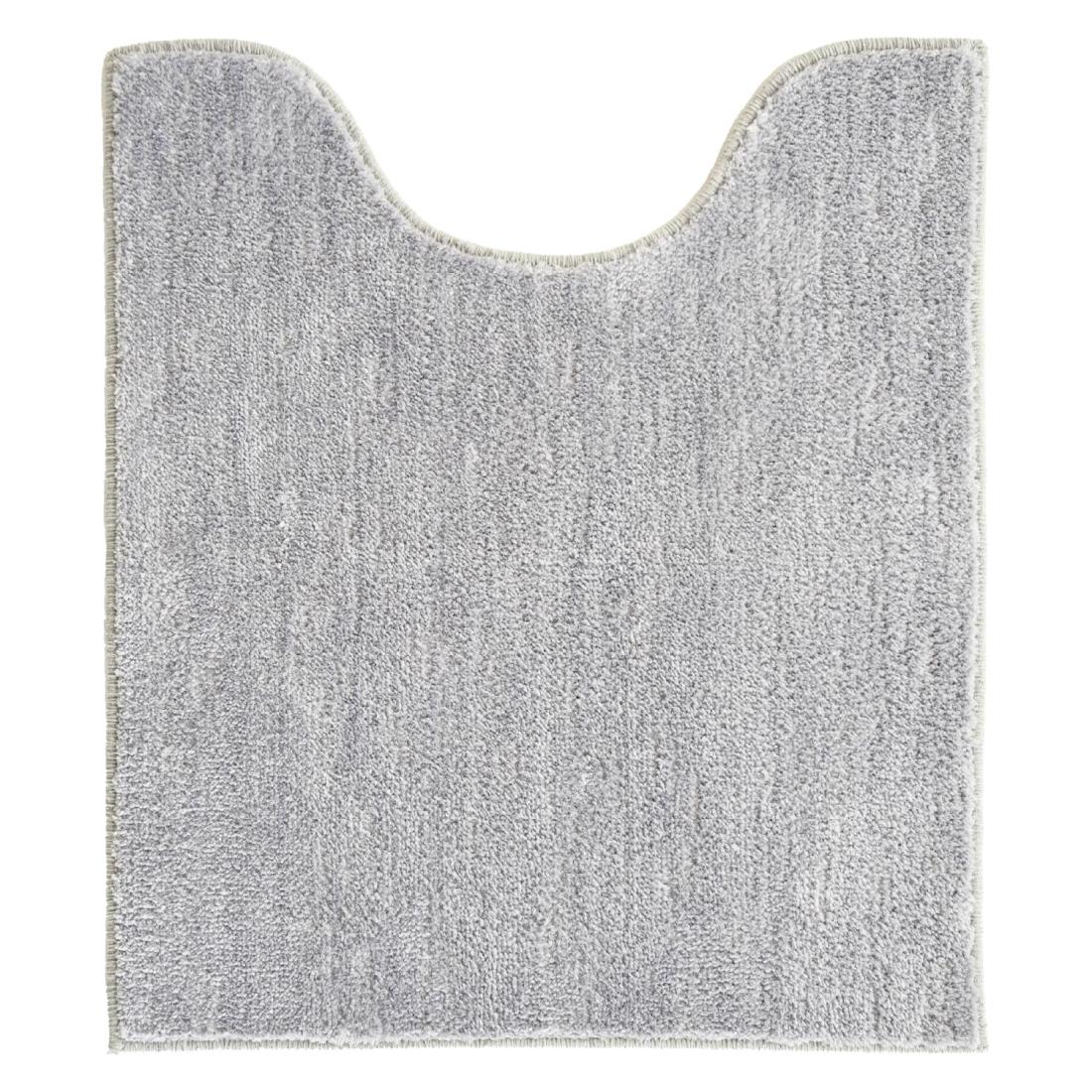 オカ(OKA) コクーン トイレマット ロングサイズ 約70cm×60cm グレー (シンプル モダン 無地 洗える 滑..