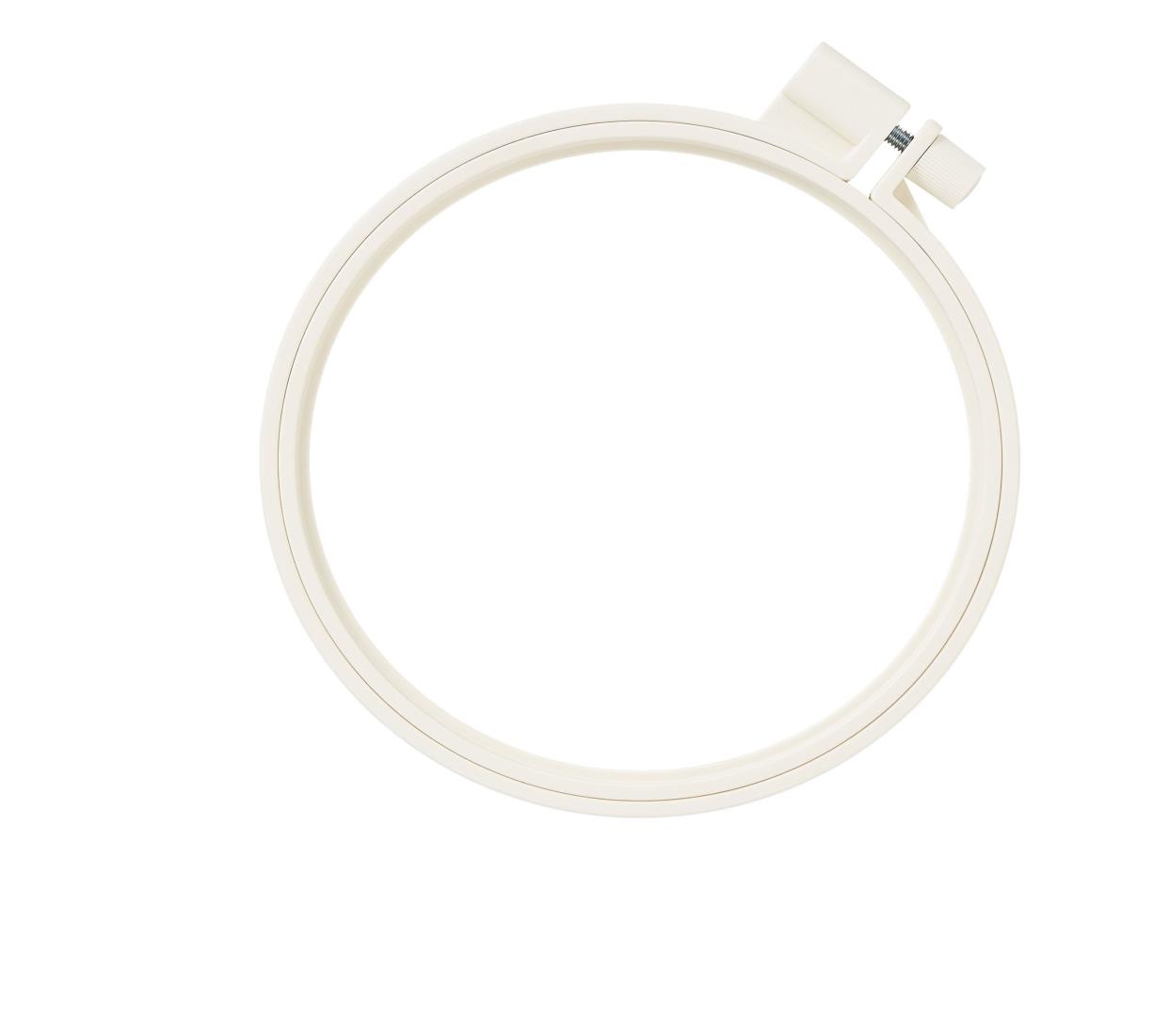 Clover 刺しゅう道具 カラフル刺しゅう枠 12cm アイボリー 57-262