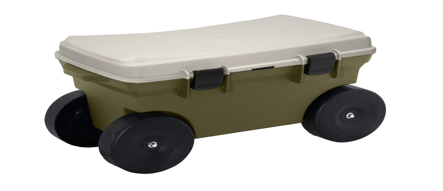 グリーンパル フィールドカート ボックスタイプ 収納 腰掛 イス 移動 ガーデニング 草むしり 洗車