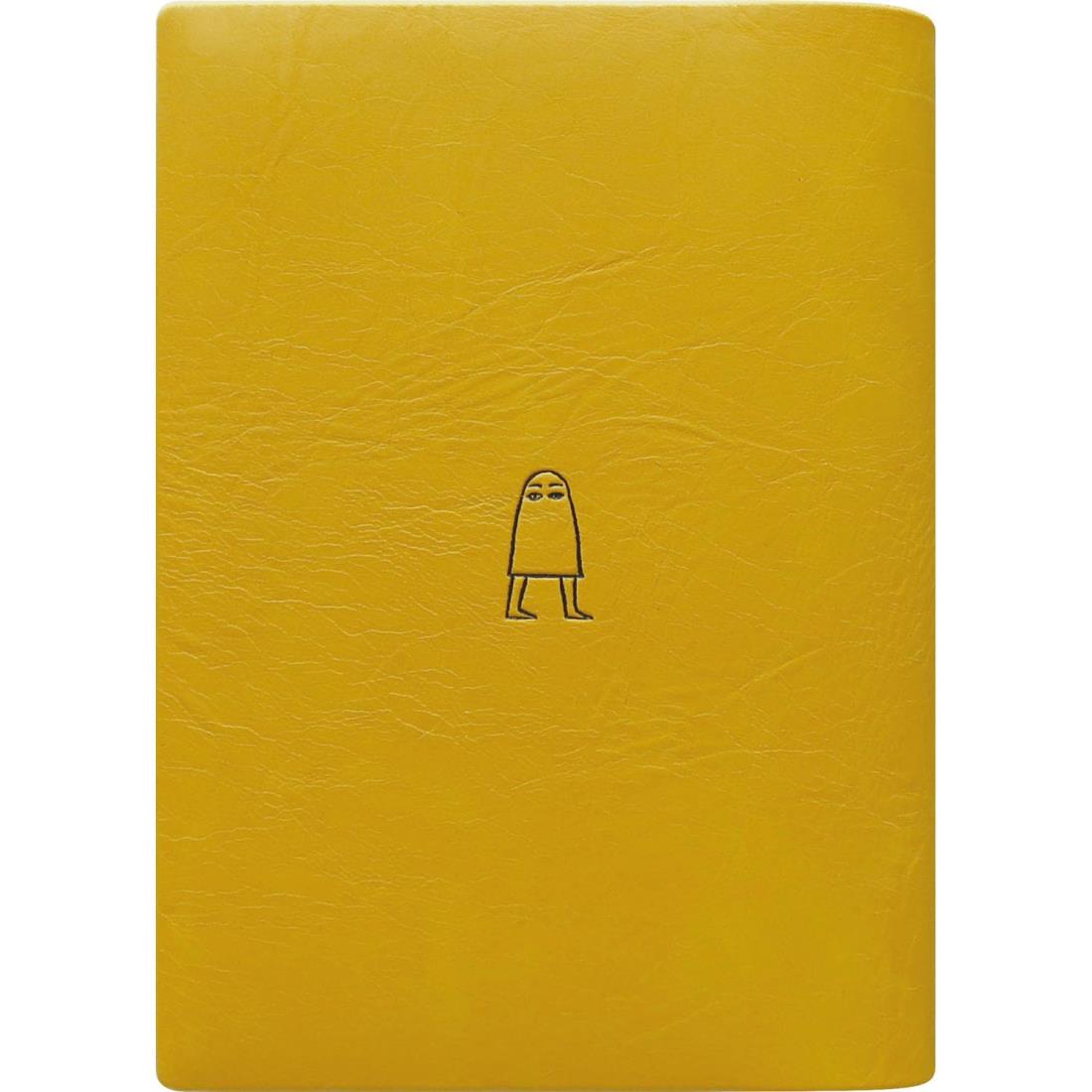 エルコミューン ブックカバー 文庫 ワンポイント メジェド マスタード PBC-024