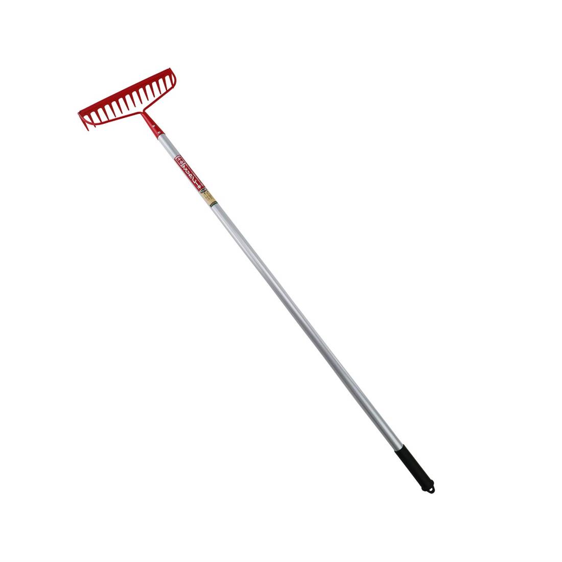 千吉(Senkichi) アメリカンレーキ 14本爪 アルミ柄 柄長1350mm 全長1540mm 頭幅350mm