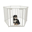 シンセーインターナショナル アイリスプラザ 犬 サークル 折りたたみペットサークル 組み換え自由 6枚セット ホワイト