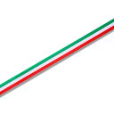 シモジマ ヘイコー リボン ギフトイタリアリボン 12mm×30m 001472200 緑・白・赤