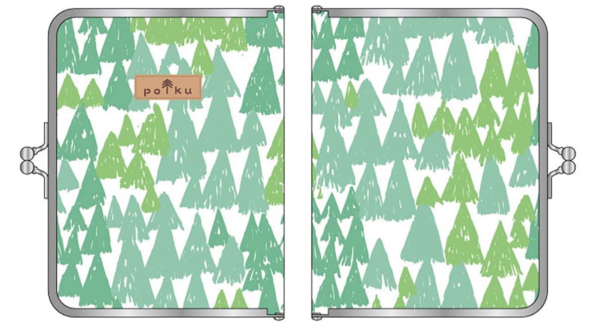 丸眞 ブックカバー 文庫本 polku(ポルク) メッツァ 北欧 かわいい レディース 口金 がま口 0545020800