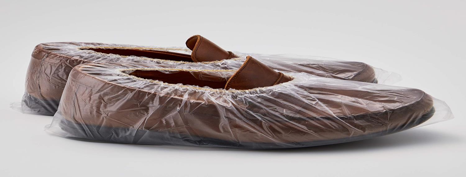 トラスコ中山(TRUSCO) PE使い捨てシューズカバー 50足入 サイズフリー クリア TSCPETM