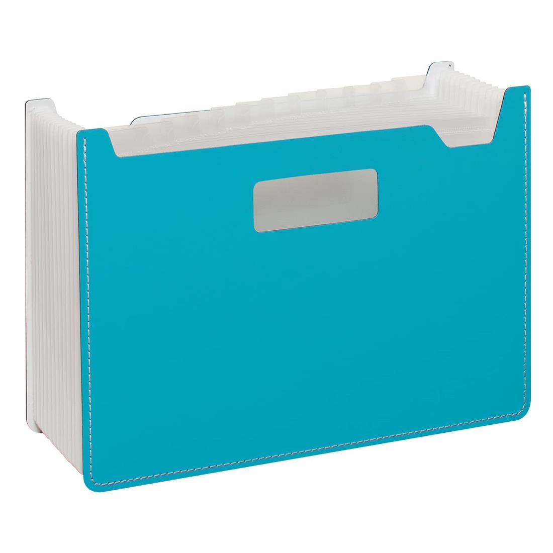 セキセイ パピエリ ドキュメントスタンド A4 13P ブルー FB-2380