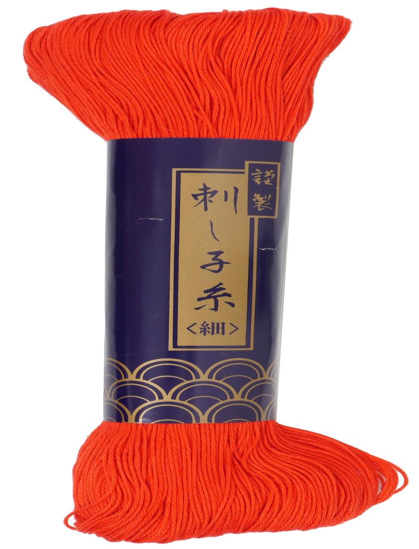 ダルマ 刺し子糸 細 170m col.16 赤 01-2110