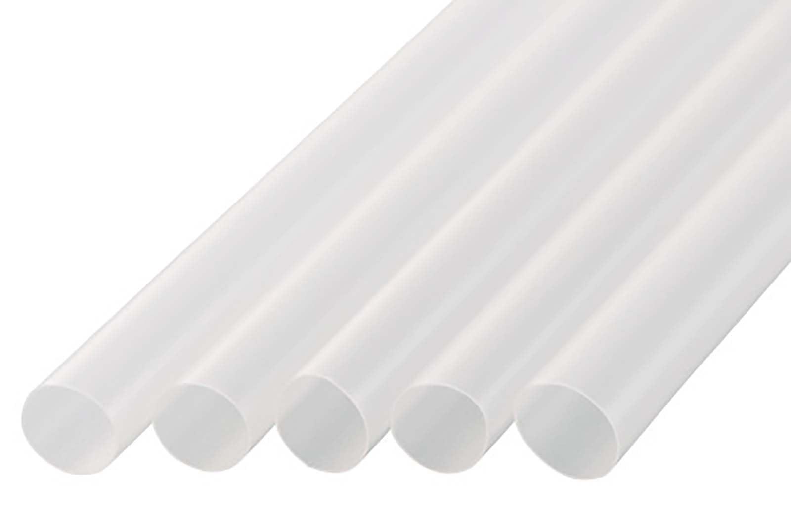 シバセ工業 606わらおストロー タピオカ用 ストレート 口径10mm×21cm 包装なし 200本入 クリア 日本製