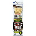 ハヤブサ(Hayabusa) カマス専科 金茶フラッシャー&オーロラ皮 6本鈎 13-4 SS331-13-4