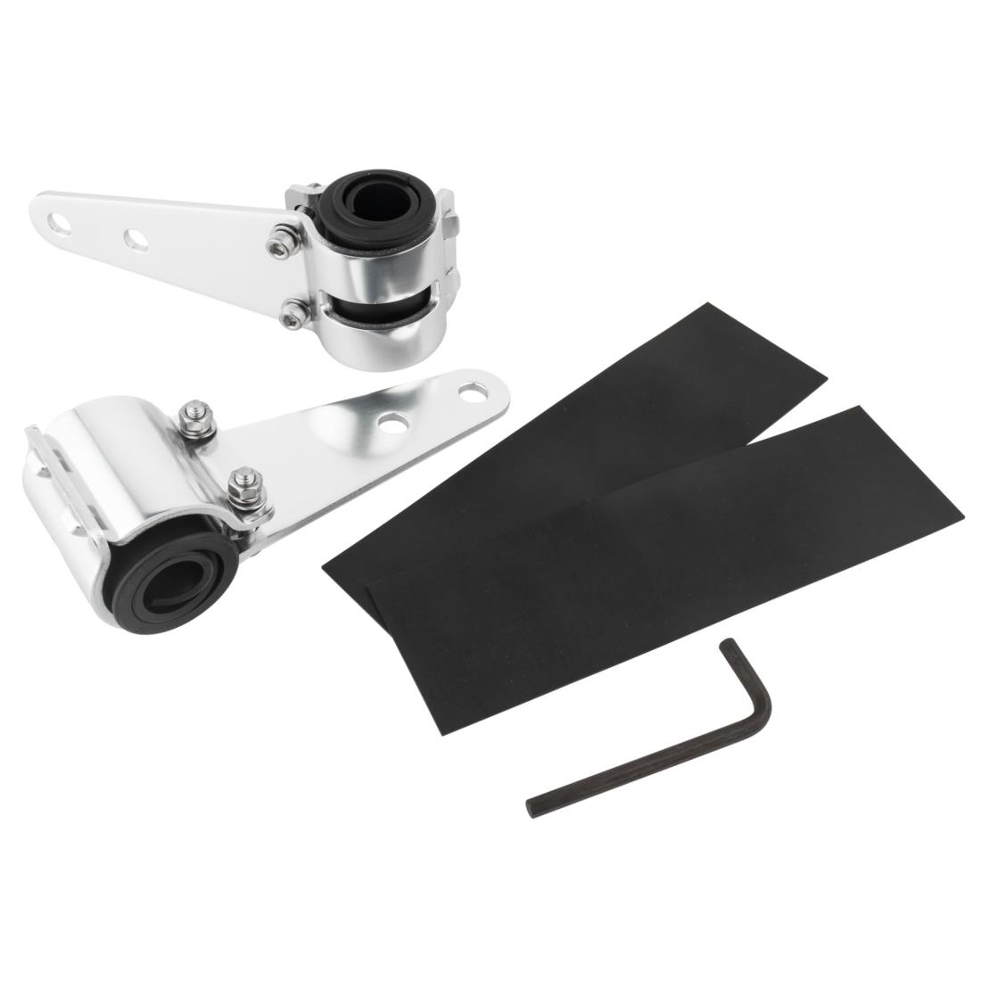 キジマ(Kijima) バイクパーツ ヘッドライトステー カスタム 38-43mm アルミ製 シルバー 205-0291S