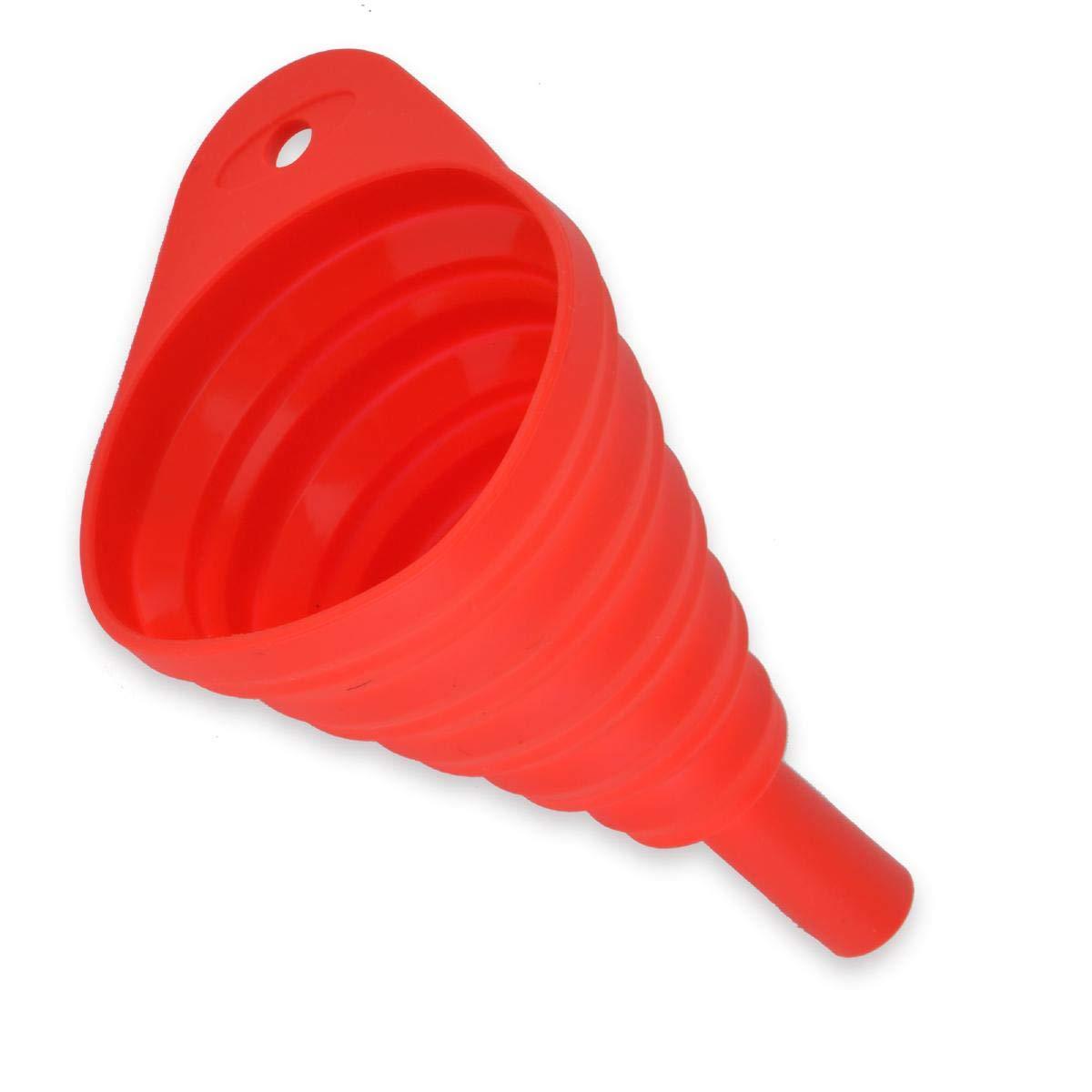 プロトメンテナンス(PLOT) バイク用 コンパクトシリコンジョウゴ 漏斗 折りたたみ式 オイル交換 差込口φ17 注入口φ80 PGR0022