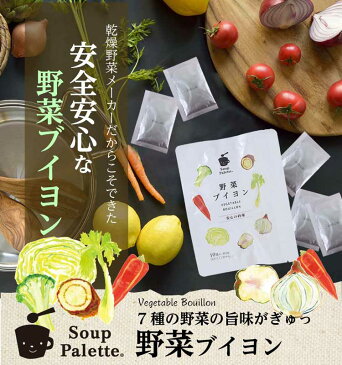 【送料無料】国産無添加野菜ブイヨン 20包×2袋セット　スープパレット野菜だし