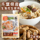 新発売!千葉県産 落花生炊き込みご飯の素 2合用(3合も可能)2袋セットおためし価格【ネコポス便送料込】秋の味覚 ほくほくした落花生ごはん