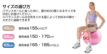 【販売実績No1】【エクササイズガイド付】 バランスボール アンチバースト 45cm・55cm( ポンプ&説明書付 )【あす楽】【 ダイエット器具 バランスボール ヨガボール エクササイズ 骨盤枕 ヨガマット】