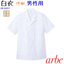 調理白衣 半袖 和食 ラーメン屋 和菓子 販売 洗濯 小さいサイズ メンズ チトセ アルベ arbe 男性用 AB6407 S-3L
