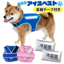【P10倍 7/19 20時〜7/26 2時】日本製 犬用 アイスベスト 国産 保冷剤2個付き 反射テープ リフレクター 安全 事故防止 小型犬 中型犬 冷却ベ...