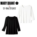【15日はPT3倍&最大600円クーポン配布中】 事務服 マリークヮント 七分袖 カットソー M13031 M13032 S-3L ホワイト ブラック レディー...