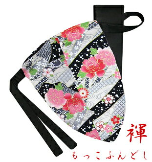 【こだわり工房】ふんどし パンツ もっこふんどし メンズ ビキニ Tバック 褌 花筏 桜 花流れ フラワープリント 和柄 日本製 グレー ちょこっとオーダー可 ...