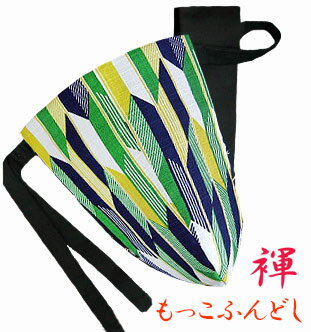 【こだわり工房】ふんどし パンツ もっこふんどし メンズ ビキニ Tバック 矢羽 グリーン 和柄 男性用 M L LL