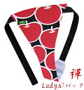 【こだわり工房】ふんどしショーツ ふんどしパンツ 女性用 レディース Tバック ビキニ 楽しい 元気柄 お洒落柄 リンゴ アップル 林檎 ブラック レッド 日本...