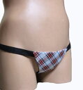 【こだわり工房】ふんどしショーツ ふんどしパンツ 女性用 レディース Tバック ビキニ タータンチェック ホワイト オシャレにキメル 日本製