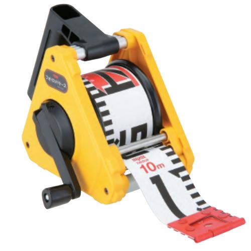 フォトロッド　専用ケース付　100mm幅/10m　100−10C【測量用品】【現場】【土木用品】【写真】【建築用品】【検査】【ロッド】【標尺】【アルミロッド】【myzox】【写真用スタッフ】（100−10C）