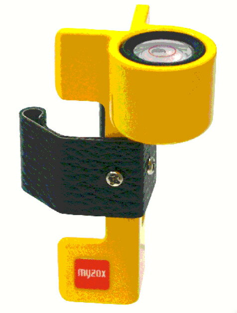 ポール用水準器　プリズムポール用　PA-40測量用品 土木用品 スタッフ　野帳　平板測量器ポール ロッド 水準器兼用 一部部品（PA-40）