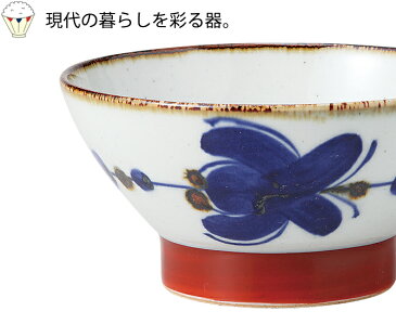 食器 器 碗 茶碗 セット 3客組 おしゃれ 可愛い くらわんか 波佐見焼 陶器 日本製錆花つなぎ くらわんか碗 （中） 3客組 12830