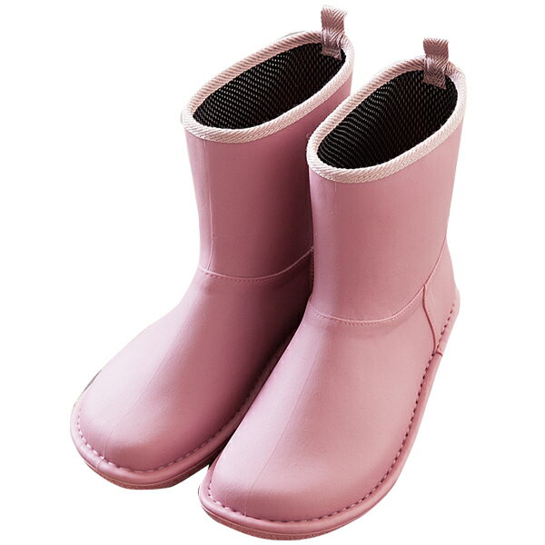 レインブーツ 長靴 ショート丈 雪 日本製 中敷 滑りにくい 散歩 メッシュ 雨 梅雨 ガーデニング 洗車 快適 かわいい 人気 滑りにくいレインブーツ ピンク